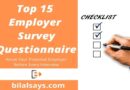 Employer Survey Questionnaire- Interview Technique & Skills- bilal-ashraf-says