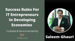 Saleem Ghauri Success Story-IT Business Rules-Business Rules In Developing or Under Developed Economies